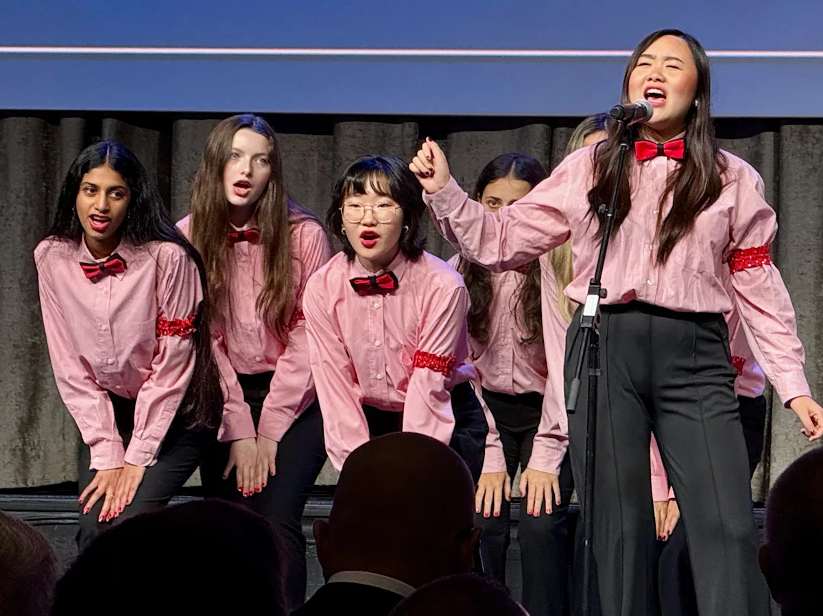 Syosset High School Adelettes singing together